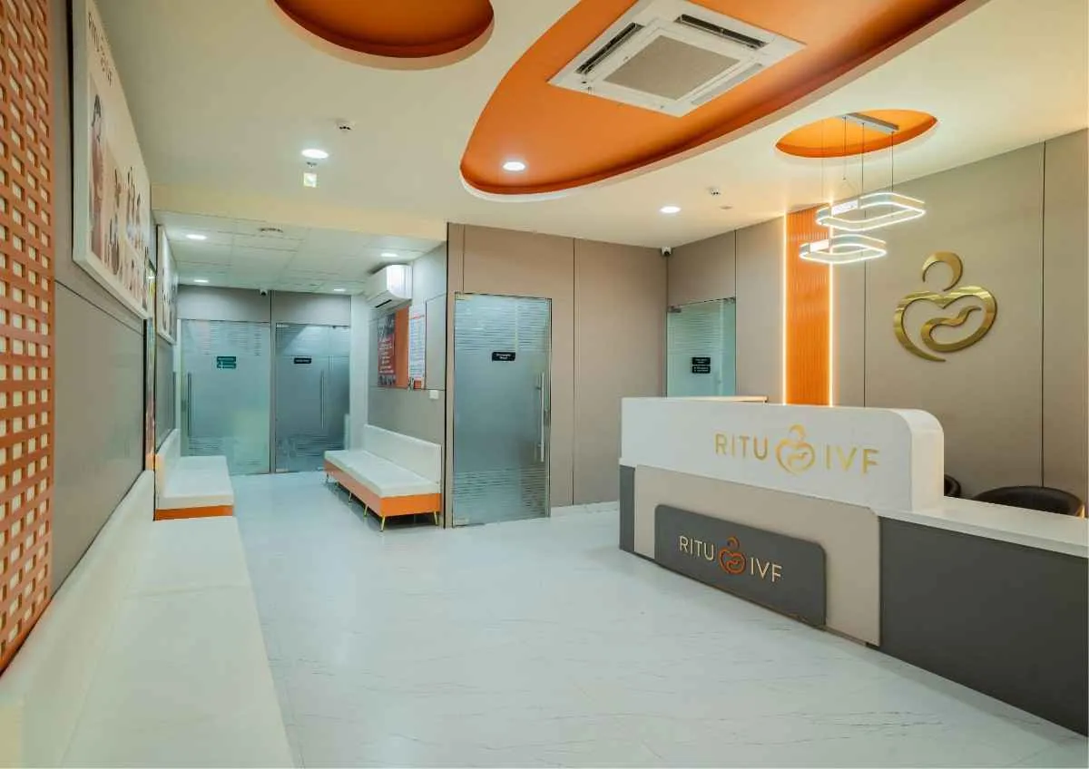 Modern IVF laboratory with advanced equipment